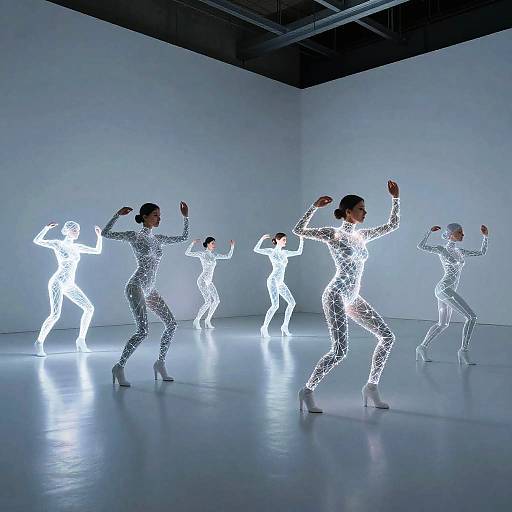 Futuristic Minimalist Digital Wanderers