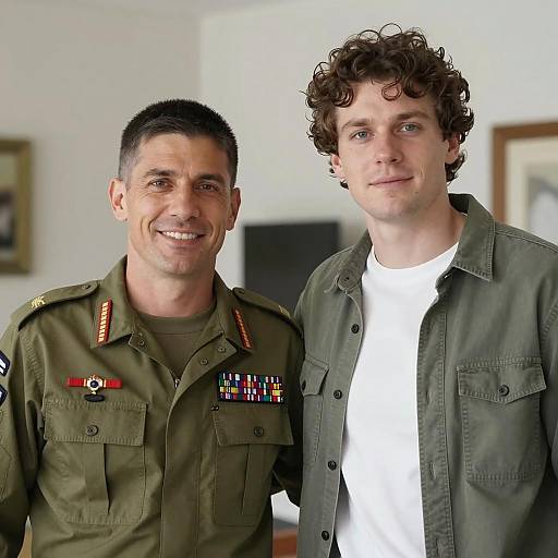 Two Men in a Blurred Indoor Setting