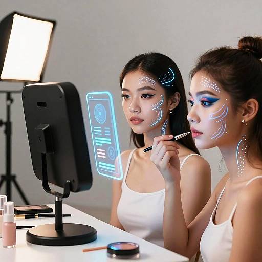 Futuristic AI Makeup Design Generator