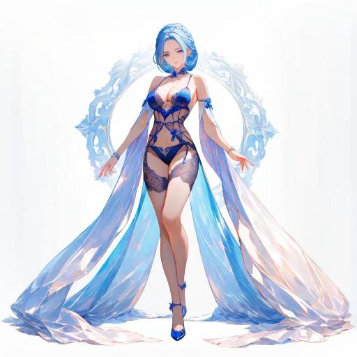 Dynamic Adventurer in Elegant Lingerie