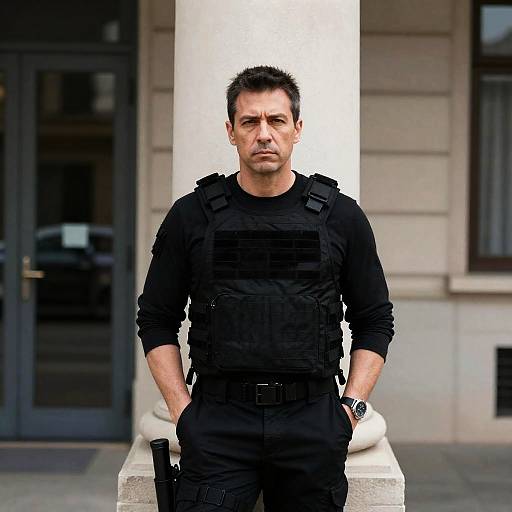 Serious Middle-Aged Man Portrait