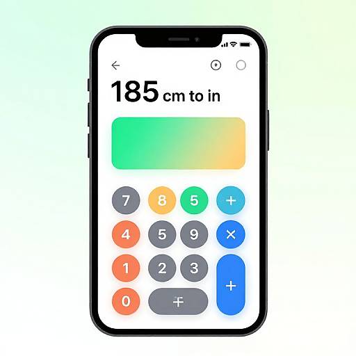 Modern Height Conversion Calculator UI