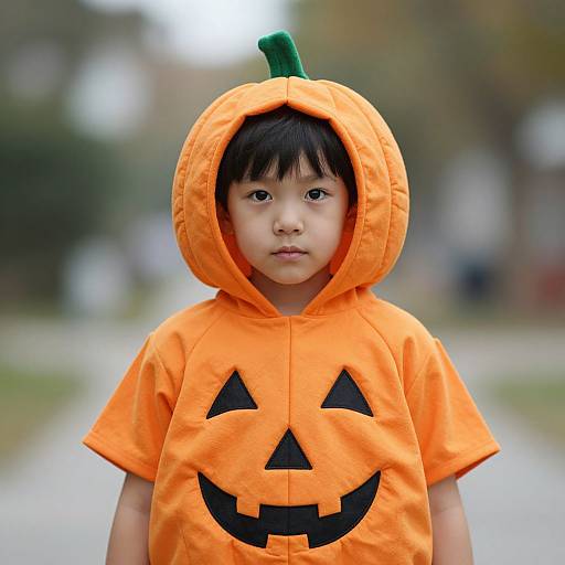 Boy in Pumpkin Costume Costume