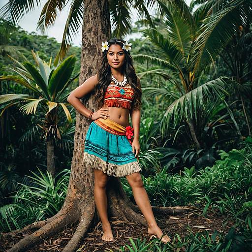 Realistic Moana Costume in Nature