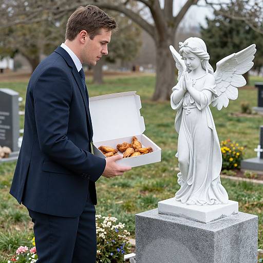 Father Mourning with Chicken Wings
