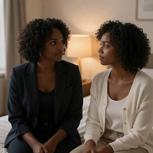 Intimate Portrait of Two Black Women