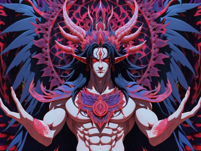 Dark Fantasy Demon Warrior Illustration