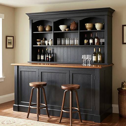 English Manor Style Home Bar Designs