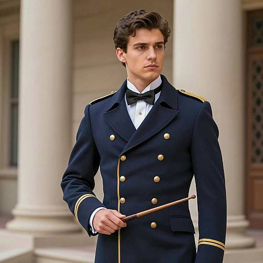 Elegant Portrait of a Young Conductor