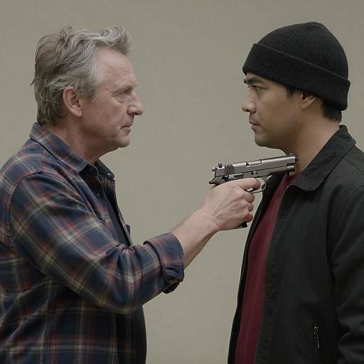 Tense Standoff Between Two Men