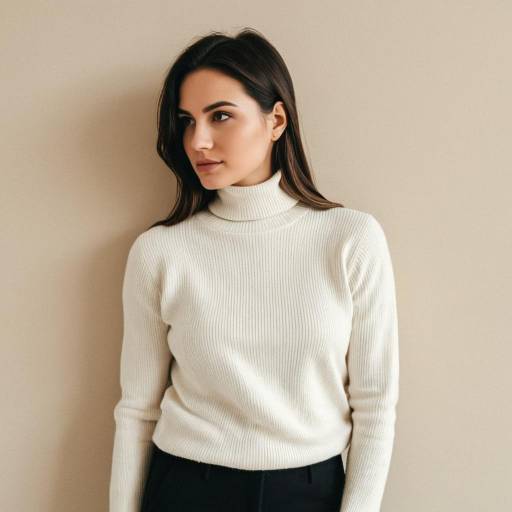 Minimalist Fashion: Woman in Turtleneck