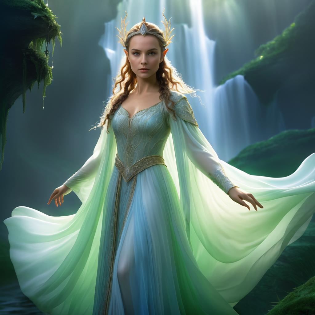 Ethereal Elf Queen Portrait of Natalie Portman