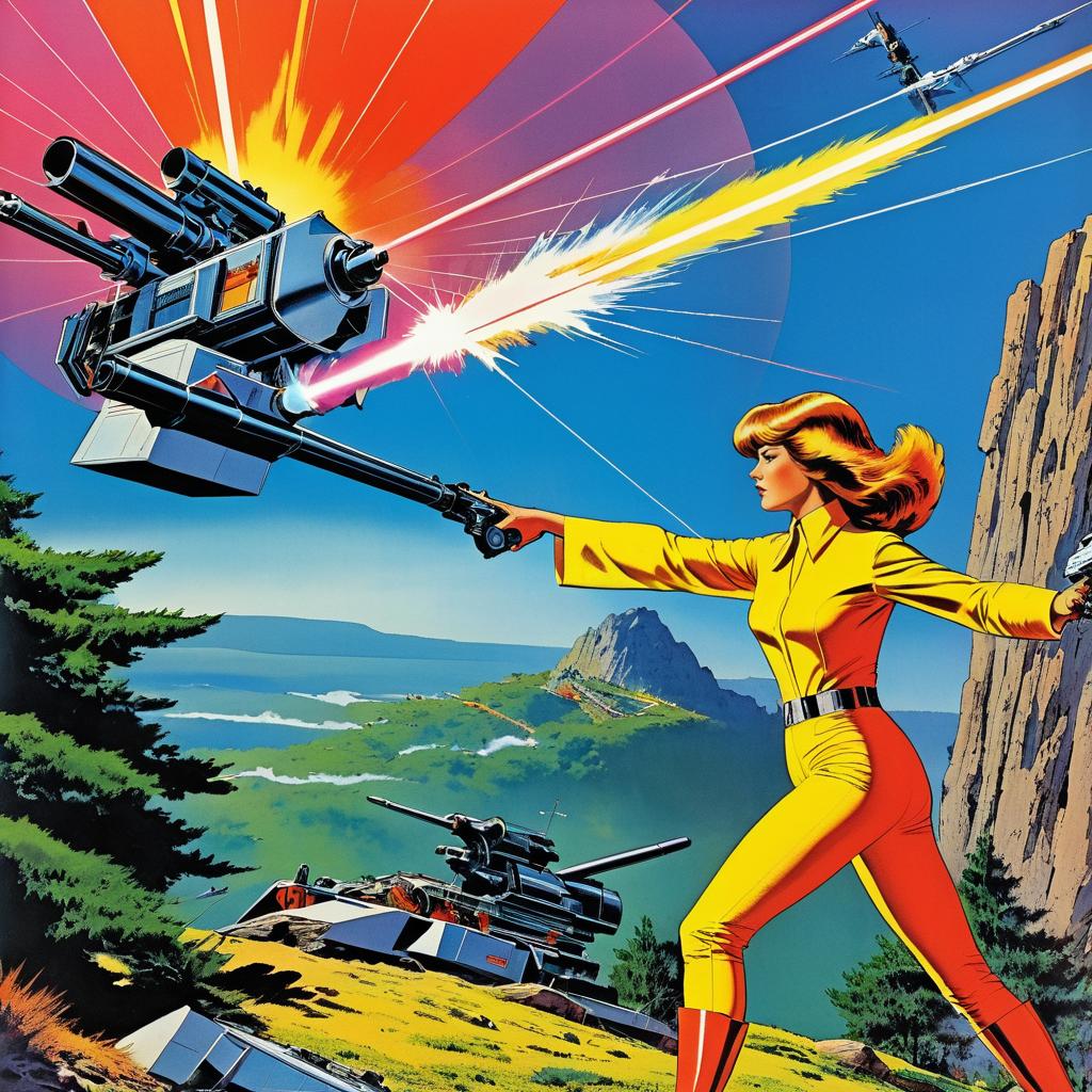 1970s Comic Book Showdown: Maxine vs. Robots