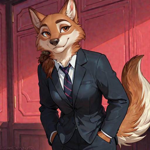 Enchanting Female Wolf Fursona Painting