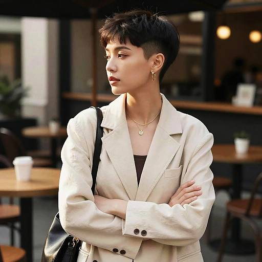 Chic Nape Undercut Fashion Editorial