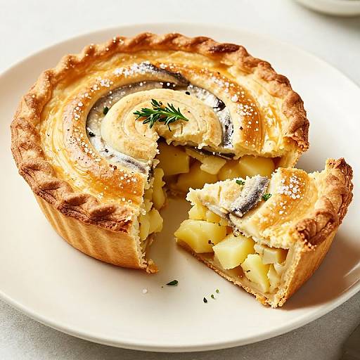 Golden Swedish Anchovy and Onion Pie