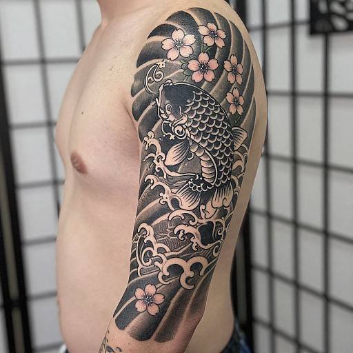 Intricate Japanese Forearm Tattoo Design