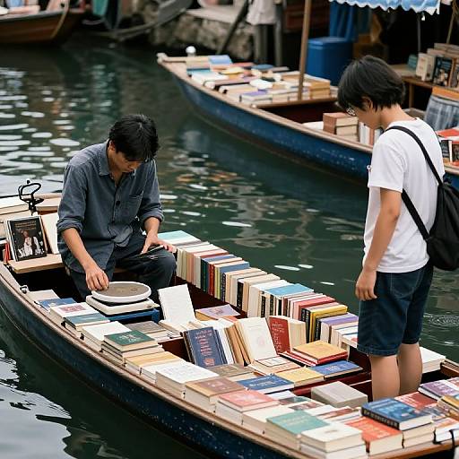 Emotional Floating Book Market