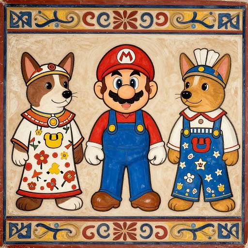 Minoan Pets as Mario Bros Characters
