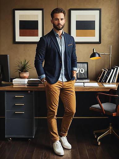 Casual Office Style Photorealistic Portrait