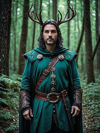 Fantasy Man in Enchanted Forest Costume