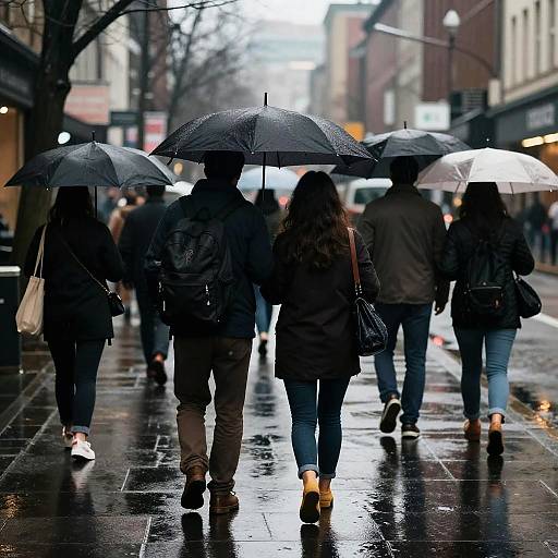 Rainy Day Umbrella Moments