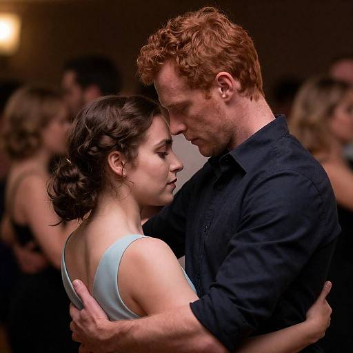 Romantic Dance with Intensely Locked Eyes