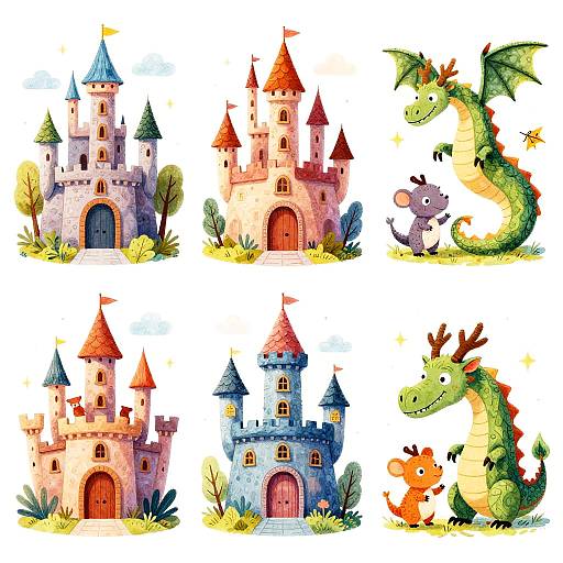 Charming Fairy Tale Book Illustrations