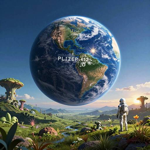 Kepler-452b Scenic Alien Landscape