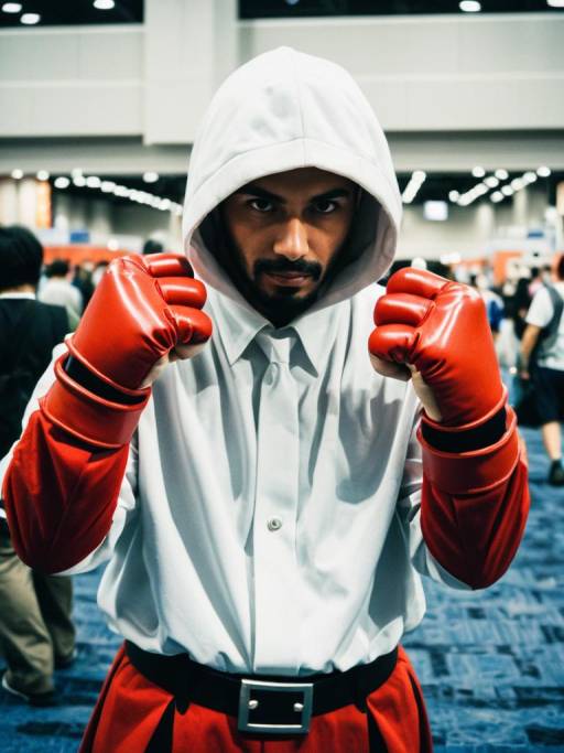 Man in Knuckles Costume at Anime Convention