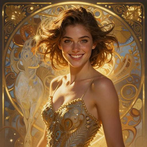 Elegant Woman in Stunning Digital Art