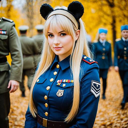 Lifestyle costume photo of Aleksandra i. pokryshkin. Cosplay clothes