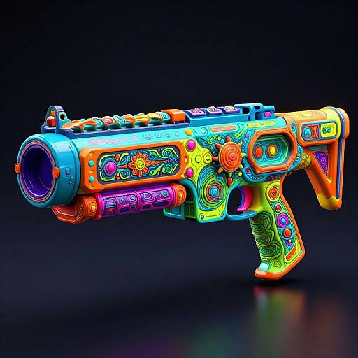 Psychedelic Acid Blaster Weapon