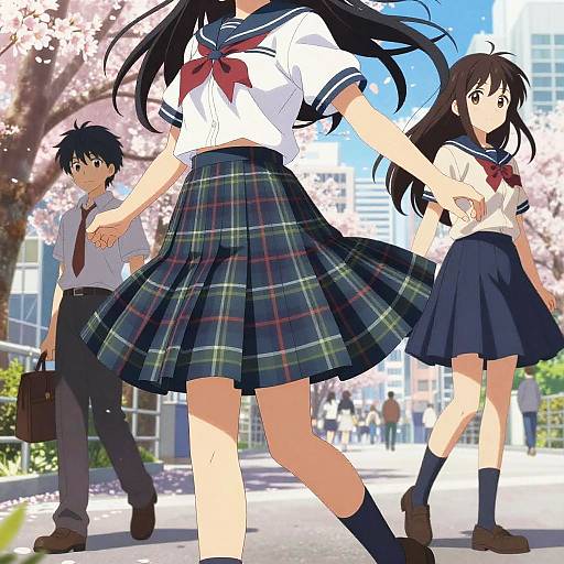 Anime School Uniforms in Tokyo Breeze