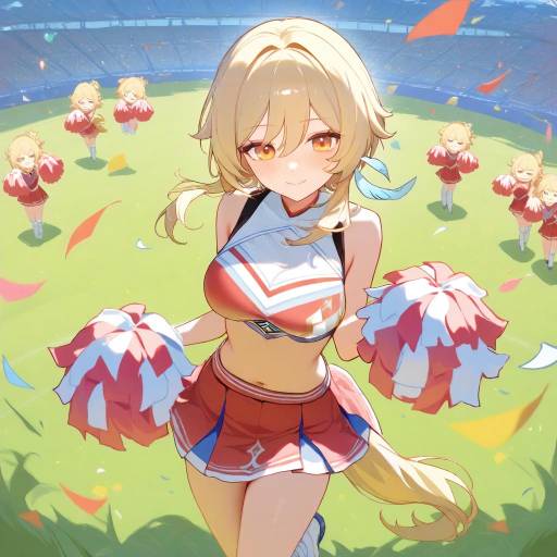 Cheerleader Lumine in Action