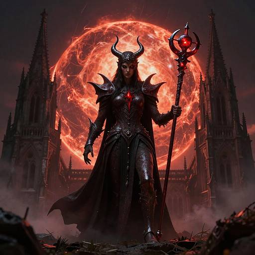 Dark Bloodbound Oracle with Soulbinder Staff