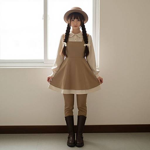 Adult Annie Costume Full Body Portrait