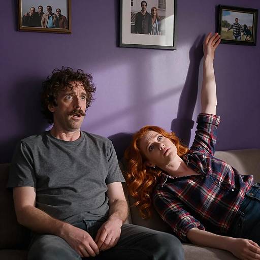 Surprising Moment in Dim Light