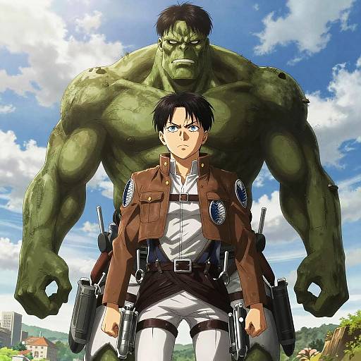 Saitama Abnormal Titan Epic Movie Poster