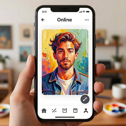 Online Photo to Acrylic Digital Painting