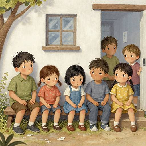 Home for Unwanted Children Illustration