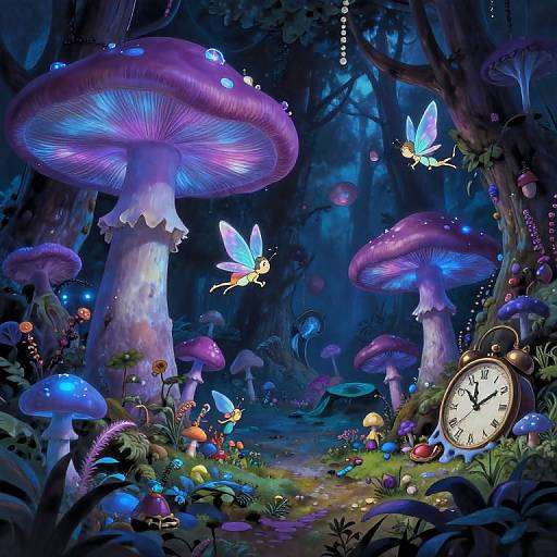 Ghibli Meets Dali: Surreal Enchanted Forest