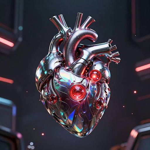 Sleek Alien Biomechanical Heart