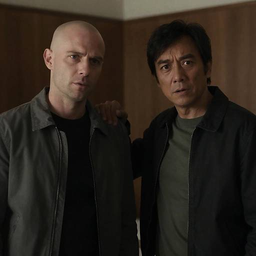 Two Men in Intense Conversation