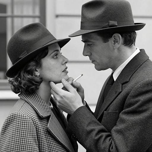 Intimate Black and White Photograph