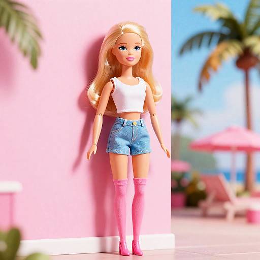 Ultra-Realistic Barbie in Pixar Style