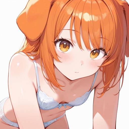 Cute Girl in Lingerie with Animal Ears Cute Girl in Lingerie with Animal Ears