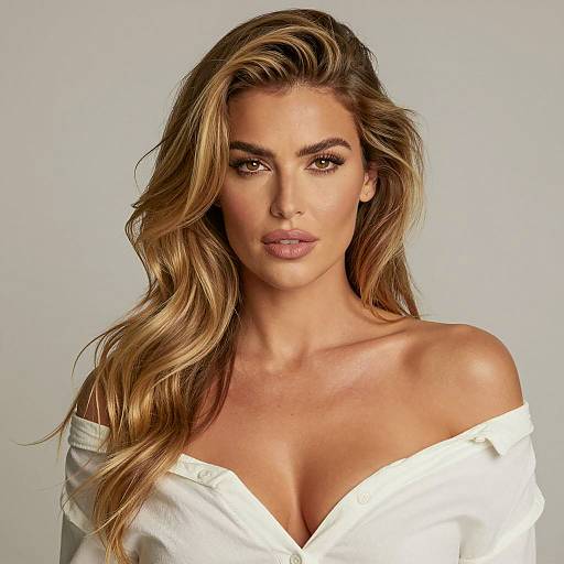 Confident Woman with Long Blonde Hair