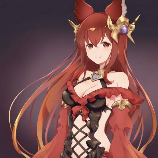 Illustration of Anthuria, granblue fantasy in the style of Kawagoe pochi