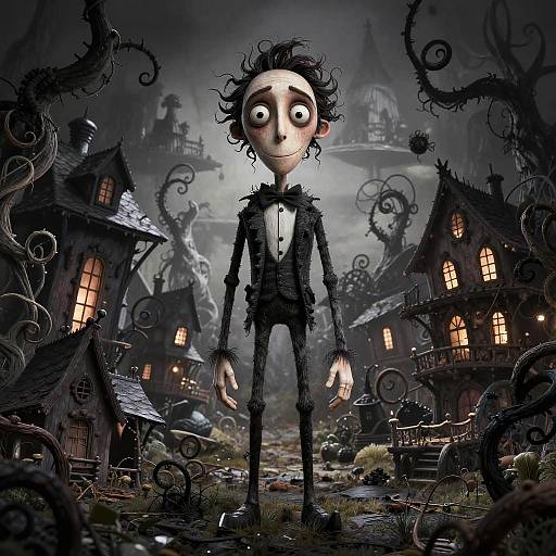 Tim Burton Style Dark Fairy Tale